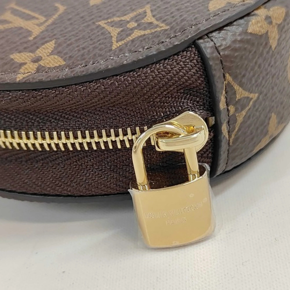LOUIS VUITTON Brown Monogram Leather Pouch - Picture 6 of 10